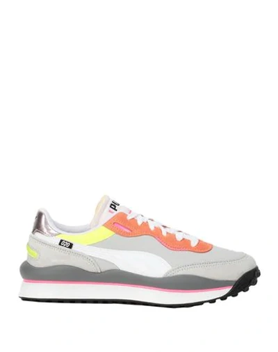 Puma Style Rider 020 Play On Sneaker In High Rise/ Fizzy Orange | ModeSens