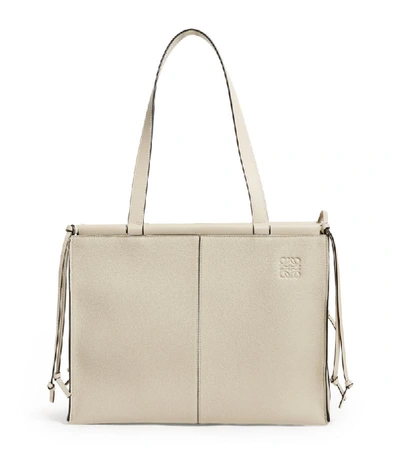 Shop Loewe Leather Cushion Tote Bag