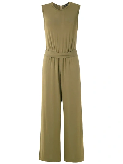 Shop Andrea Marques Wide Leg Jumpsuit In Green