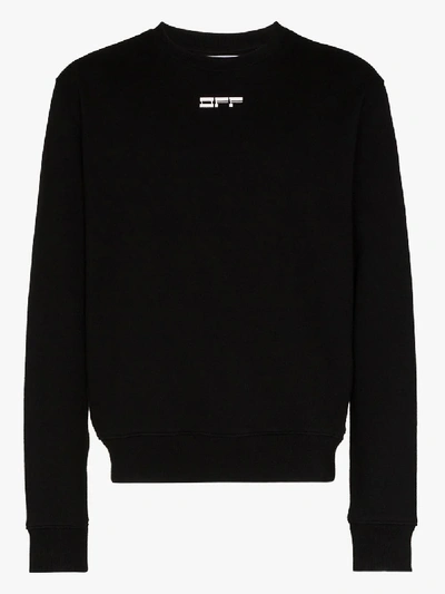Shop Off-white Black Target Stencil Sweatshirt
