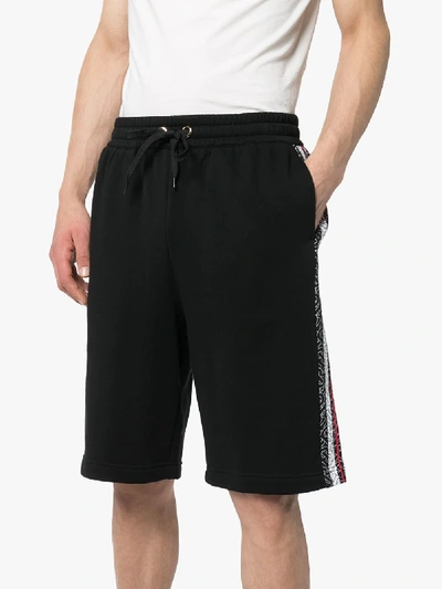 Shop Burberry Jenkin Cotton Track Shorts In Black