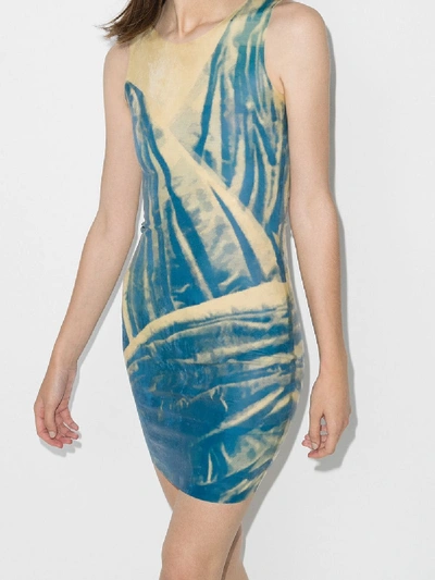 Shop Maisie Wilen After Hours Graphic Print Mini Dress In Blue