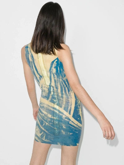 Shop Maisie Wilen After Hours Graphic Print Mini Dress In Blue