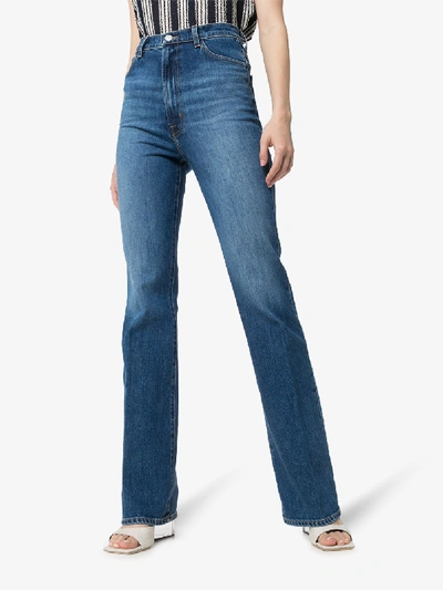 Shop J Brand Runway 1219 Bootcut Jeans - Women's - Cotton/polyurethane/lyocell In Blue