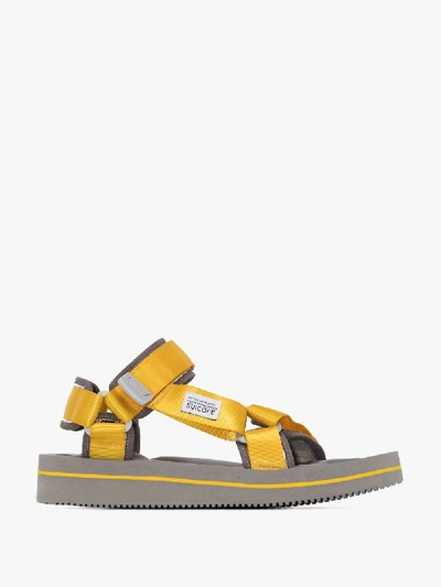 Shop Suicoke Yellow Depa-v2eu3 Strap Sandals
