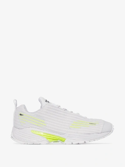 Shop Reebok White Dmx Thrill Low Top Sneakers