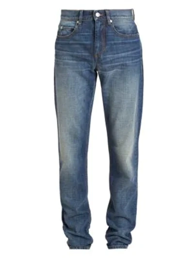 Shop Isabel Marant Jack Straight-cut Jeans In Blue