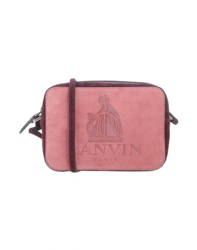 Shop Lanvin Cross-body Bags In Garnet