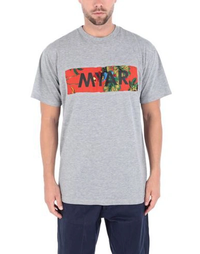 Shop Myar T-shirts In Grey