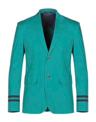 Shop Gucci Blazer In Emerald Green