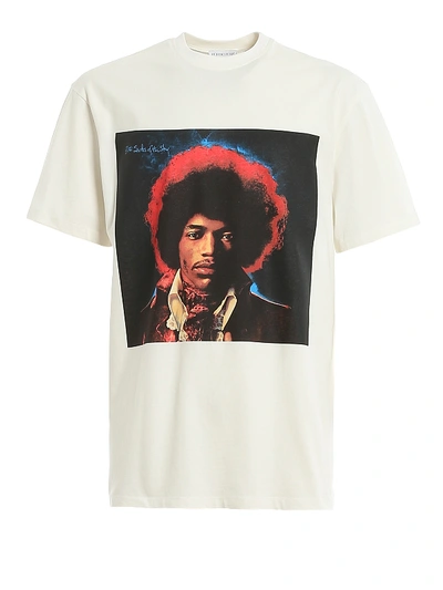 Shop Ih Nom Uh Nit Hendrix Sky T-shirt In White