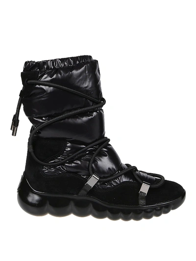 Shop Moncler Cora Snow Boots In Black