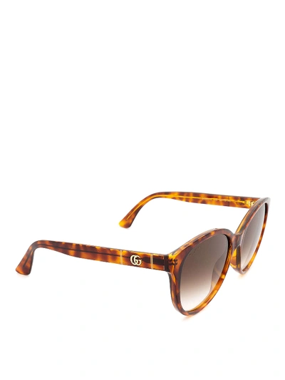 Shop Gucci Gg0631 Havana Sunglasses In Light Brown