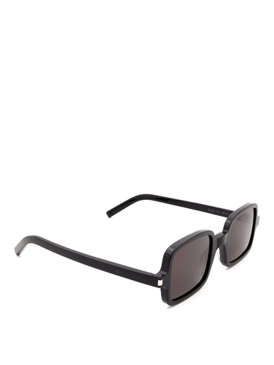 Shop Saint Laurent Sl 332 Sunglasses In Black