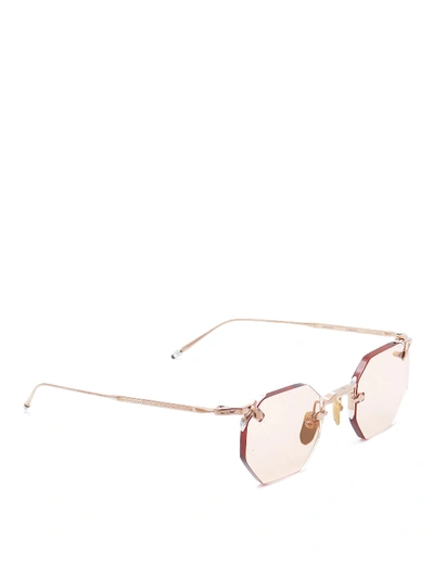 Shop Jacques Marie Mage Frameless Lens Sunglasses In Rose Gold