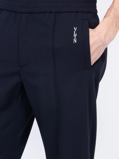 Shop Valentino Straight Fit Trousers