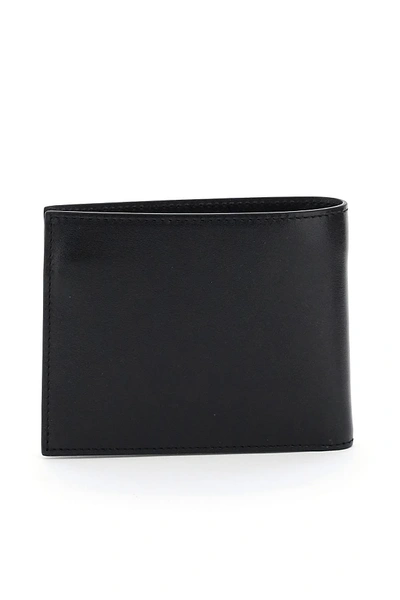 Shop Saint Laurent Ysl Leather Belt In Black