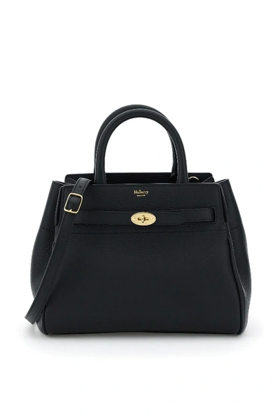 Shop Mulberry Belted Bayswater Small Bag In Black