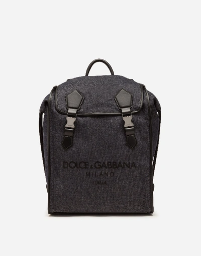 Shop Dolce & Gabbana Edge Backpack In Denim