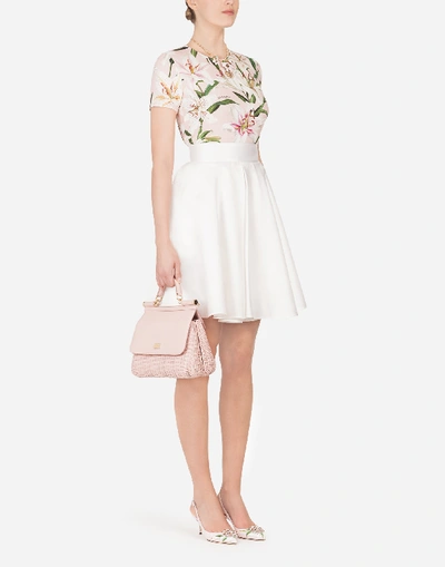 Shop Dolce & Gabbana Short Shantung Skirt