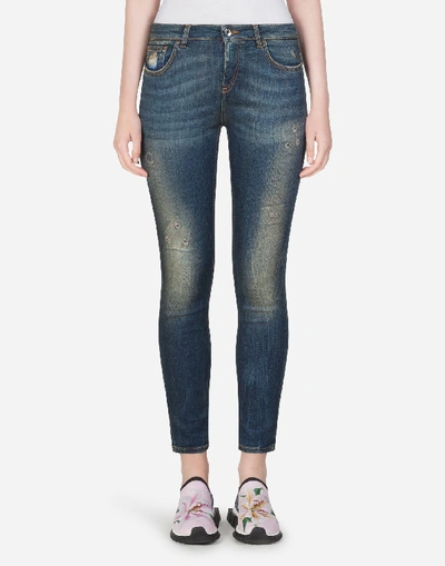 Shop Dolce & Gabbana Pretty-fit Jeans In Blue