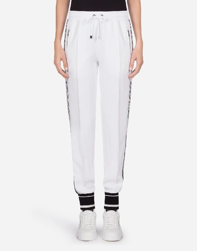 Shop Dolce & Gabbana Viscose Pants In White