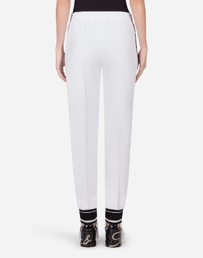 Shop Dolce & Gabbana Viscose Pants In White