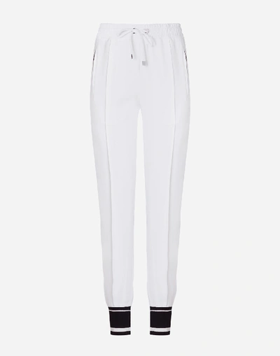 Shop Dolce & Gabbana Viscose Pants In White