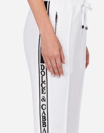 Shop Dolce & Gabbana Viscose Pants In White