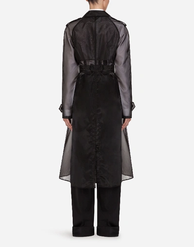 Shop Dolce & Gabbana Double-breasted Organza Trench Coat