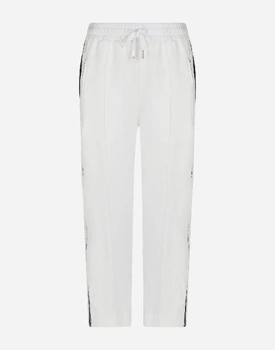 Shop Dolce & Gabbana Cady Pants In White