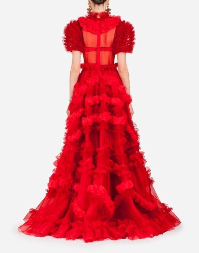 Shop Dolce & Gabbana Silk Organza Dress