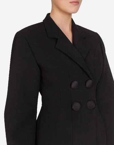 Shop Dolce & Gabbana Double-breasted Woolen Coat