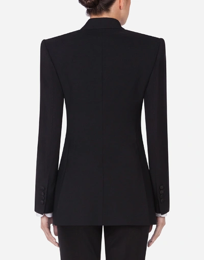 Shop Dolce & Gabbana Woolen Fabric Single-breasted Jacket