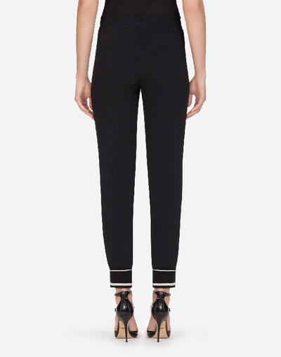 Shop Dolce & Gabbana Viscose Pants In Black