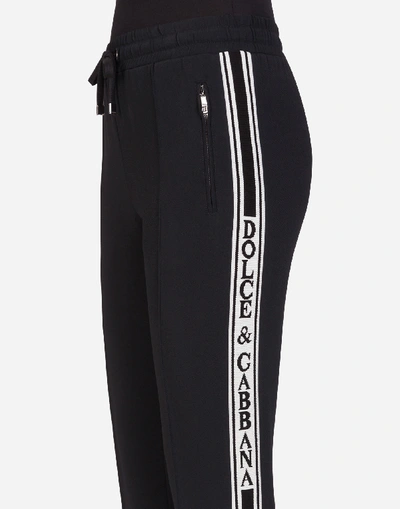 Shop Dolce & Gabbana Viscose Pants In Black