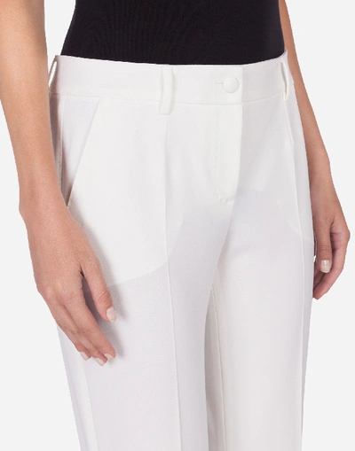 Shop Dolce & Gabbana Stretch Wool Pants