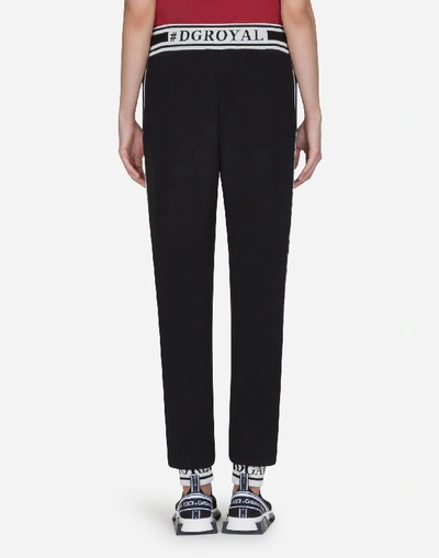 Shop Dolce & Gabbana #dgfamily Cotton Pants In Black