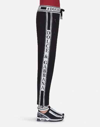 Shop Dolce & Gabbana #dgfamily Cotton Pants In Black