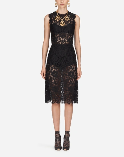 Shop Dolce & Gabbana Dress In Lace
