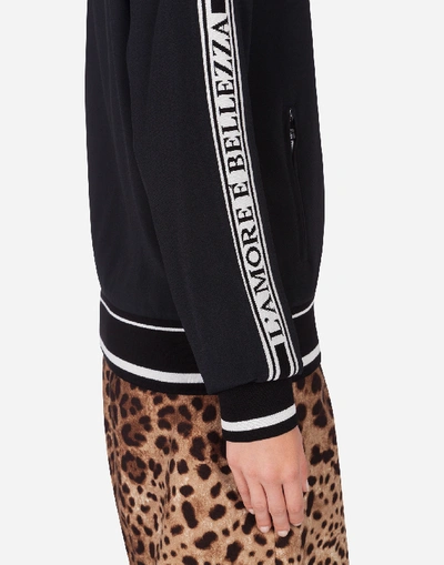 Shop Dolce & Gabbana Viscose Sweatshirt In Black
