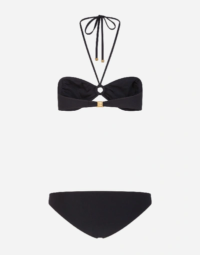 Shop Dolce & Gabbana Solid-color Bikini