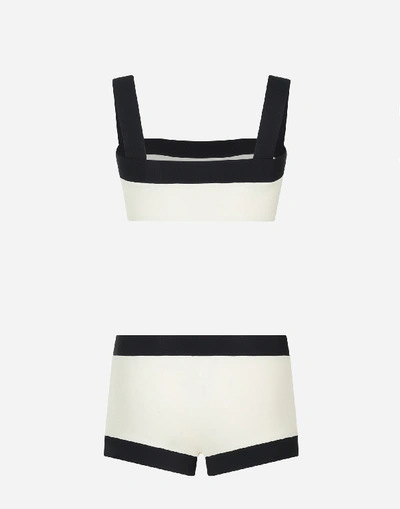 Shop Dolce & Gabbana “panties” Bikini With Logo