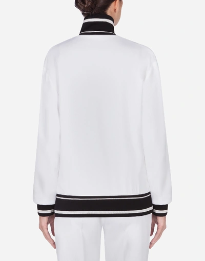 Shop Dolce & Gabbana Viscose Sweatshirt In White