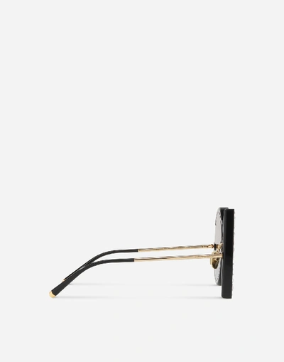 Shop Dolce & Gabbana Dg Glitter Sunglasses