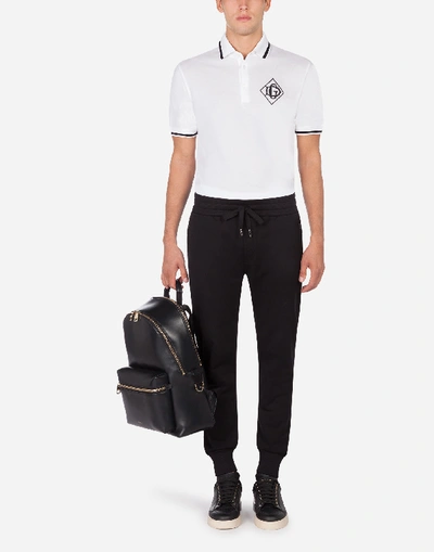 Shop Dolce & Gabbana Cotton Polo-shirt With Dg Logo