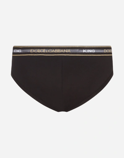 Shop Dolce & Gabbana Brando Briefs In Stretch Pima Cotton