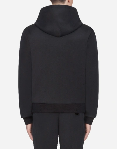 Shop Dolce & Gabbana Sweatshirt With Hood And Zipper