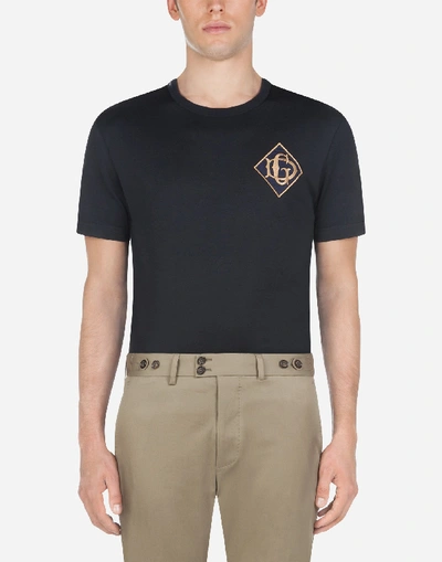 Shop Dolce & Gabbana Cotton T-shirt With Dg Logo
