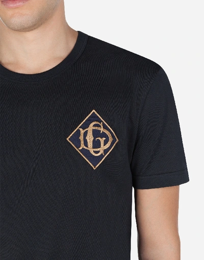 Shop Dolce & Gabbana Cotton T-shirt With Dg Logo